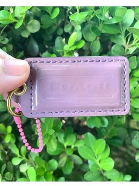 Coach Lavender Patent Hang Tag